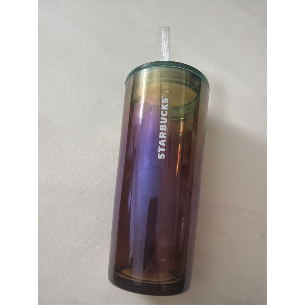 Starbucks 2021 50th Anniversary Release Glass Tumbler 18oz Rare New Straw Cup